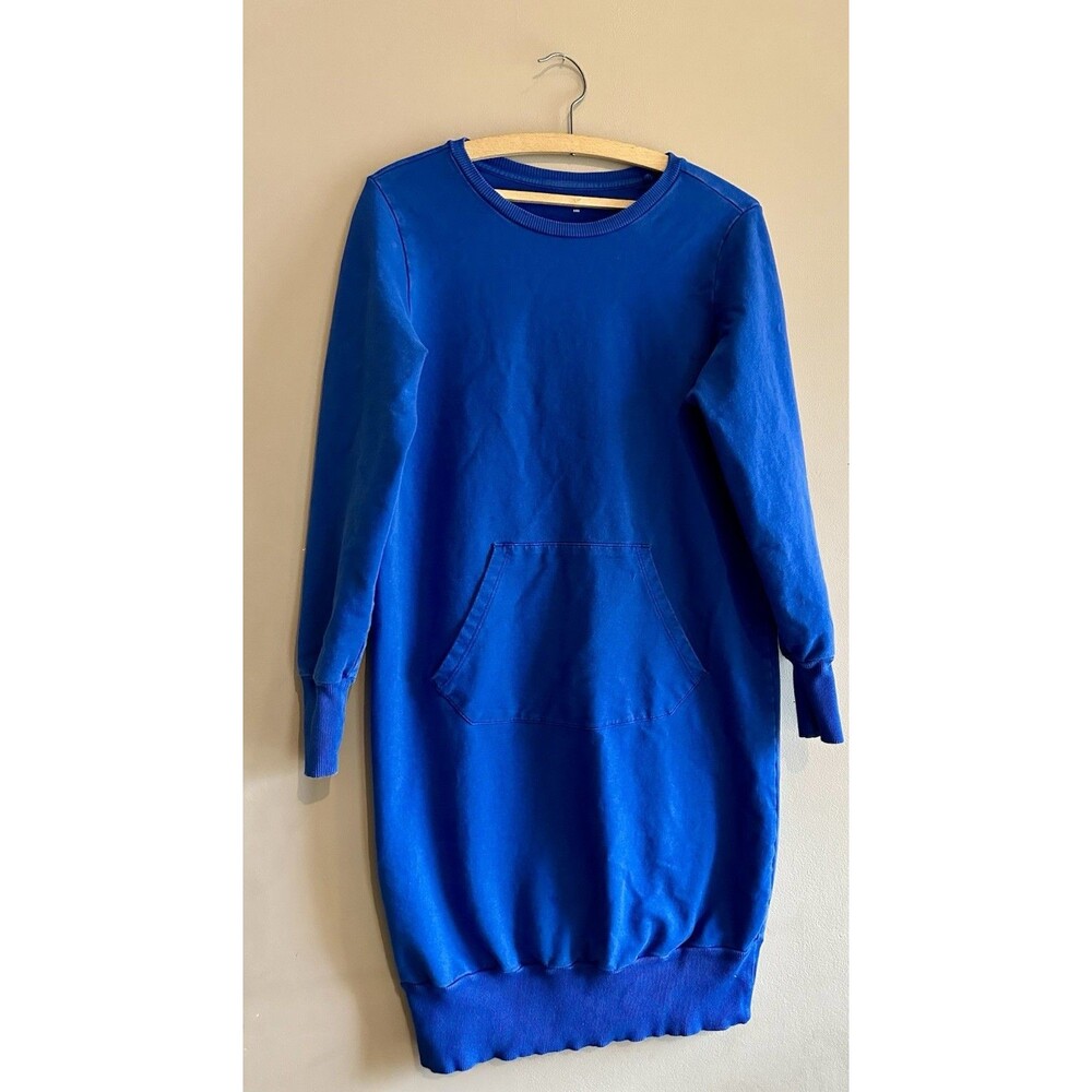 Universal Standard Sweatshirt Blue Dress Pima Cotton Size XXS Runs Big Lounger